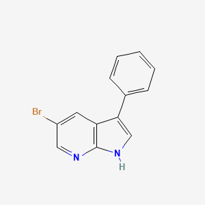 molecular formula C13H9BrN2 B1373720 5-bromo-3-phenyl-1H-pyrrolo[2,3-b]pyridine CAS No. 875639-71-7