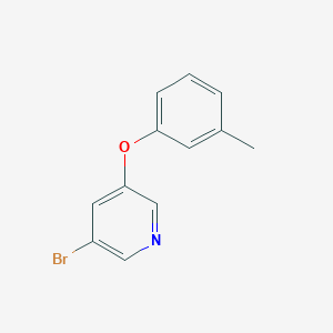 molecular formula C12H10BrNO B1373721 3-Bromo-5-(3-methylphenoxy)pyridine CAS No. 28231-75-6