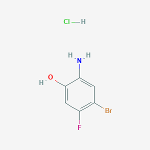molecular formula C6H6BrClFNO B1373728 5-溴-4-氟-2-羟基苯胺盐酸盐 CAS No. 1037298-12-6