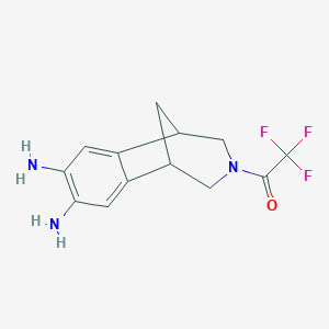 2,3,4,5-Tetrahydro-3-(trifluoroacetyl)-1,5-methano-1H-3-benzazepine-7,8-diamine