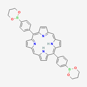 5,15-Bis(4-(1,3,2-dioxaborinan-2-yl)phenyl)porphyrin