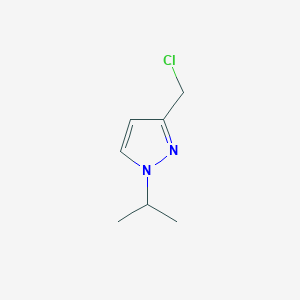 molecular formula C7H11ClN2 B1373741 3-(Chloromethyl)-1-isopropyl-1H-pyrazole CAS No. 1260659-10-6