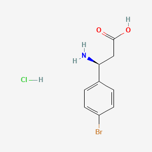 (3S)-3-amino-3-(4-bromophenyl)propanoic acid hydrochloride
