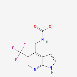 tert-Butyl ((5-(trifluoromethyl)-1H-pyrrolo[2,3-b]pyridin-4-yl)methyl)carbamate