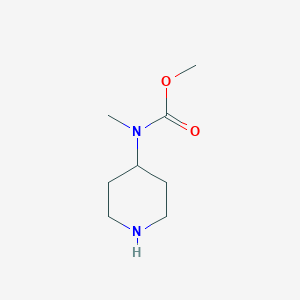 molecular formula C8H16N2O2 B137375 methyl N-methyl-N-piperidin-4-ylcarbamate CAS No. 139062-90-1