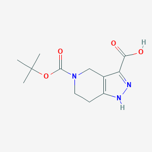 B1373754 5-(tert-butoxycarbonyl)-4,5,6,7-tetrahydro-1H-pyrazolo[4,3-c]pyridine-3-carboxylic acid CAS No. 518990-56-2