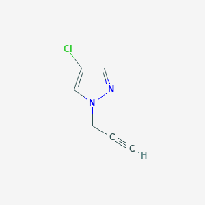 molecular formula C6H5ClN2 B1373755 4-氯-1-(丙-2-炔-1-基)-1H-吡唑 CAS No. 1251029-14-7
