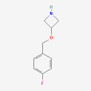 B1373758 3-[(4-Fluorobenzyl)oxy]azetidine CAS No. 1121620-48-1