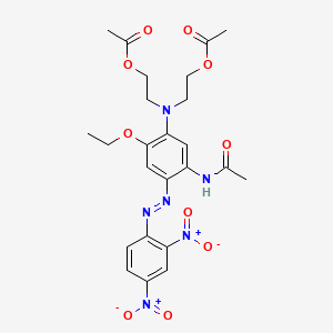 Acetamide, N-[5-[bis[2-(acetyloxy)ethyl]amino]-2-[(2,4-dinitrophenyl)azo]-4-ethoxyphenyl]-