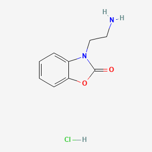molecular formula C9H11ClN2O2 B1373769 3-(2-氨基乙基)-2,3-二氢-1,3-苯并噁唑-2-酮盐酸盐 CAS No. 1258640-03-7