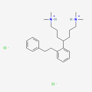 1,7-Bis(dimethylamino)-4-(2-(2-phenylethyl)phenyl)heptane dihydrochloride hemihydrate