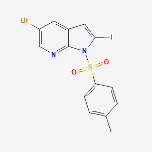 5-Bromo-2-iodo-1-tosyl-1H-pyrrolo[2,3-b]pyridine