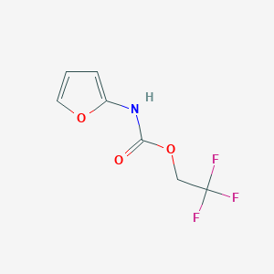 B1373775 2,2,2-trifluoroethyl N-(furan-2-yl)carbamate CAS No. 1303890-42-7