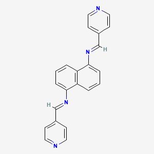 N1,N5-Bis(pyridin-4-ylmethylene)naphthalene-1,5-diamine