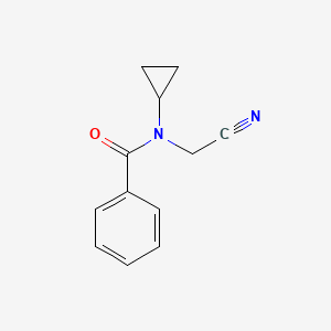 molecular formula C12H12N2O B1373780 N-(氰甲基)-N-环丙基苯甲酰胺 CAS No. 1252203-40-9