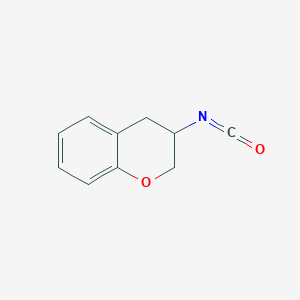 B1373781 3-isocyanato-3,4-dihydro-2H-1-benzopyran CAS No. 1284992-70-6