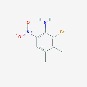 molecular formula C8H9BrN2O2 B1373782 2-溴-3,4-二甲基-6-硝基苯胺 CAS No. 22378-67-2