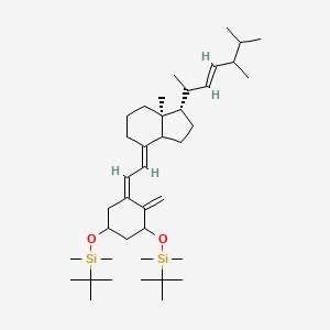 [(3Z)-3-[(2E)-2-[(1S,7aS)-1-[(E)-5,6-dimethylhept-3-en-2-yl]-7a-methyl-2,3,3a,5,6,7-hexahydro-1H-inden-4-ylidene]ethylidene]-5-[tert-butyl(dimethyl)silyl]oxy-2-methylidenecyclohexyl]oxy-tert-butyl-dimethylsilane