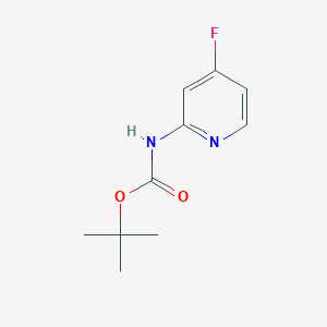 molecular formula C10H13FN2O2 B1373785 叔丁基 N-(4-氟吡啶-2-基)氨基甲酸酯 CAS No. 1237535-76-0