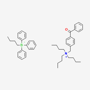 N-(4-[Benzoyl]benzyl)-N,N,N-tributylammonium butyltriphenyl borate