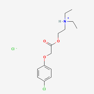 2-[2-(4-chlorophenoxy)acetyl]oxyethyl-diethylazanium;chloride