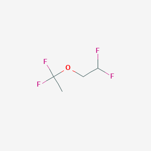 molecular formula C4H6F4O B13737896 1-(2,2-Difluoroethoxy)-1,1-difluoroethane 