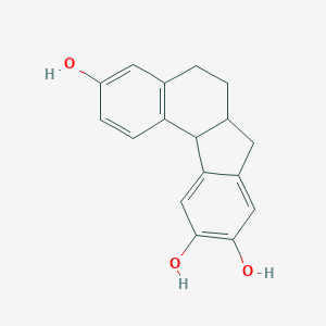 molecular formula C17H16O3 B137379 5,6,6a,11b-Tetrahydro-3,9,10-trihydroxybenzo(c)fluorene CAS No. 149861-96-1