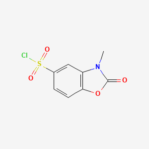 molecular formula C8H6ClNO4S B1373794 3-甲基-2-氧代-2,3-二氢-1,3-苯并噁唑-5-磺酰氯 CAS No. 78633-42-8