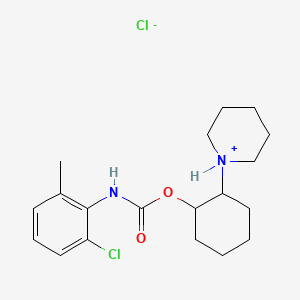 (2-piperidin-1-ium-1-ylcyclohexyl) N-(2-chloro-6-methylphenyl)carbamate;chloride