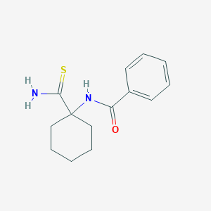 molecular formula C14H18N2OS B1373801 N-(1-carbamothioylcyclohexyl)benzamide CAS No. 1284015-89-9