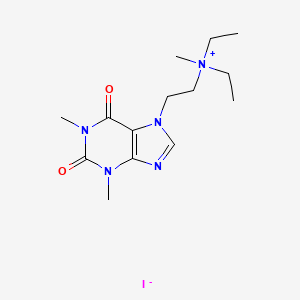 molecular formula C14H24IN5O2 B13738047 Etamiphyllin methiodide CAS No. 35206-03-2