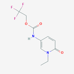 molecular formula C10H11F3N2O3 B1373810 2,2,2-trifluoroethyl N-(1-ethyl-6-oxo-1,6-dihydropyridin-3-yl)carbamate CAS No. 1311315-90-8