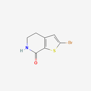 molecular formula C7H6BrNOS B1373814 2-溴-5,6-二氢噻吩并[2,3-c]吡啶-7(4H)-酮 CAS No. 960289-03-6