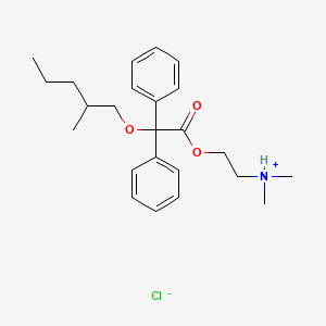 dimethyl-[2-[2-(2-methylpentoxy)-2,2-diphenylacetyl]oxyethyl]azanium;chloride