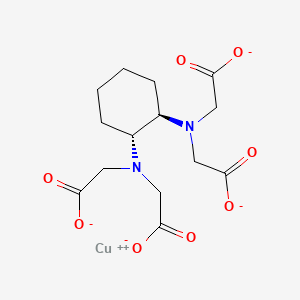 Cuprate(2-), ((rel-N,N'-(1R,2R)-1,2-cyclohexanediylbis(N-((carboxy-kappaO)methyl)glycinato-kappaN,kappaO))(4-))-, (OC-6-21)-