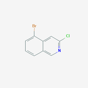 molecular formula C9H5BrClN B1373817 5-Bromo-3-chloroisoquinoline CAS No. 1029720-67-9