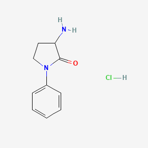 3-Amino-1-phenylpyrrolidin-2-one;hydrochloride