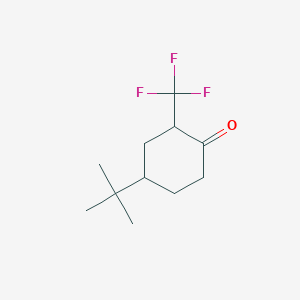 molecular formula C11H17F3O B137382 4-Tert-butyl-2-trifluoromethylcyclohexanone CAS No. 132091-74-8