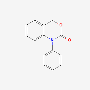 molecular formula C14H11NO2 B13738218 2H-3,1-Benzoxazin-2-one, 1,4-dihydro-1-phenyl- CAS No. 13213-90-6