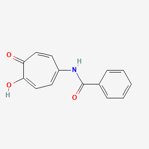 molecular formula C14H11NO3 B13738231 5-Benzamido-2-hydroxy-2,4,6-cycloheptatrien-1-one CAS No. 19281-37-9