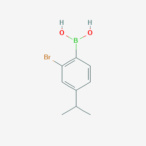 molecular formula C9H12BBrO2 B1373825 2-Bromo-4-isopropylphenylboronic acid CAS No. 2096338-86-0
