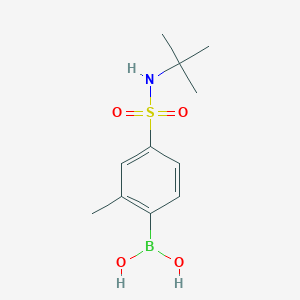 molecular formula C11H18BNO4S B1373826 4-(N-t-Butylsulfamoyl)-2-methylphenylboronic acid CAS No. 958651-73-5