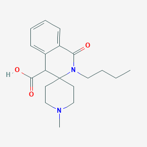 molecular formula C19H26N2O3 B1373828 2-butyl-1'-methyl-1-oxo-1,4-dihydro-2H-spiro[isoquinoline-3,4'-piperidine]-4-carboxylic acid CAS No. 1239714-26-1