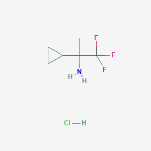 2-Cyclopropyl-1,1,1-trifluoropropan-2-amine hydrochloride