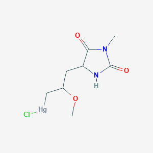 5-(3-Chloromercuri-2-methoxy-1-propyl)-3-methylhydantoin