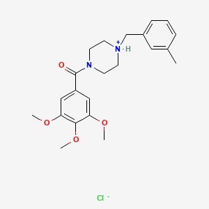 1-(m-Methylbenzyl)-4-(3,4,5-trimethoxybenzoyl)piperazine hydrochloride