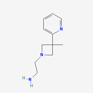 3-Methyl-3-(2-pyridinyl)-1-azetidineethanamine