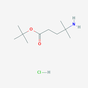 molecular formula C10H22ClNO2 B1373838 叔丁基 4-氨基-4-甲基戊酸盐酸盐 CAS No. 1354962-90-5