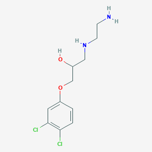molecular formula C11H16Cl2N2O2 B1373847 1-[(2-氨基乙基)氨基]-3-(3,4-二氯苯氧基)丙醇 CAS No. 1274001-55-6