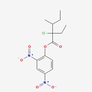 2-(1-Methylpropyl)-4,6-dinitrophenyl 2-chlorobutanoate